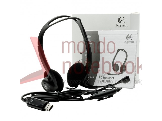 CUFFIA CUFFIE LOGITECH PC SKYPE HEADSET 960 USB oem Smartworking