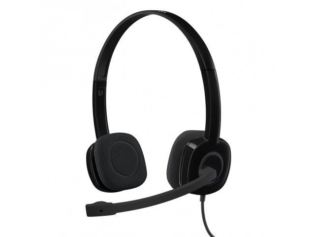 Logitech H151 Binaural Head-band  Headset, Black