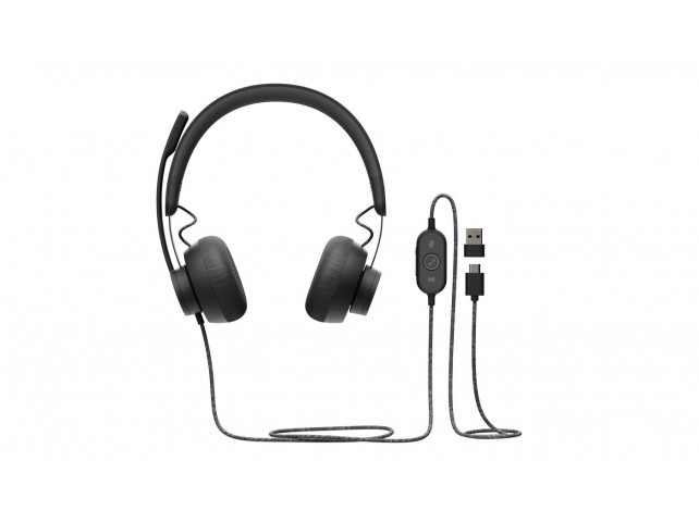 Logitech Zone Wired UC Headset  Head-band Black Zone Wired