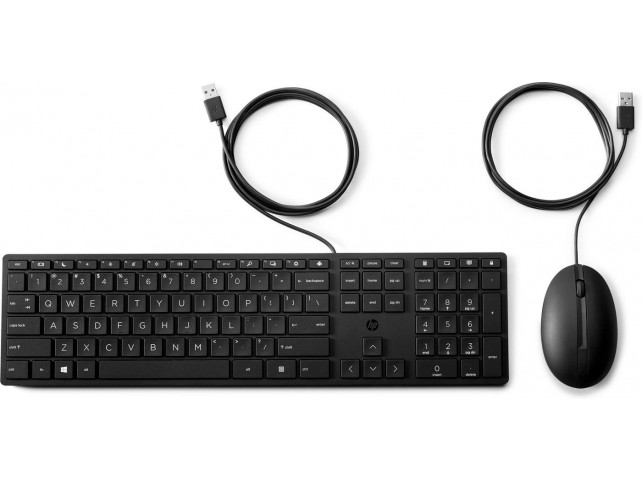 HP Wired Desktop 320Mk Mouse And  Keyboard - Swiss