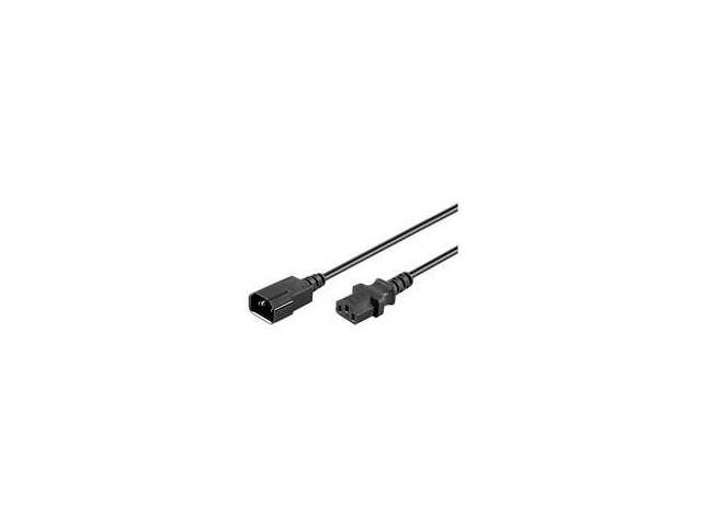 MicroConnect Power Cord C13 F - C14 M 0.6m  IEC 60320 C13 - IEC 60320 C14