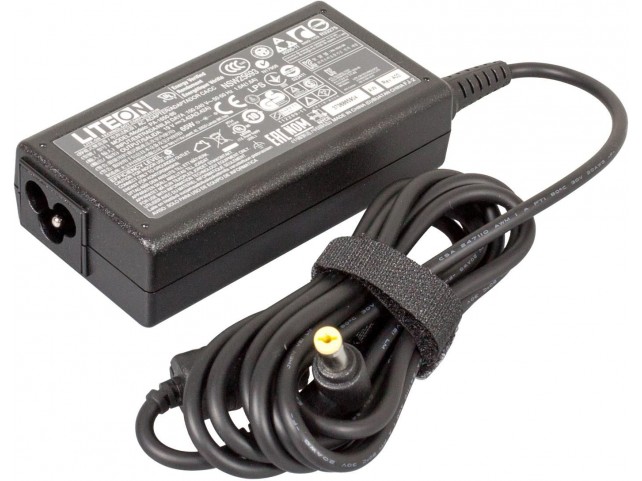 Acer AC Adapter (65W 19V 3P)  Yellow Tip