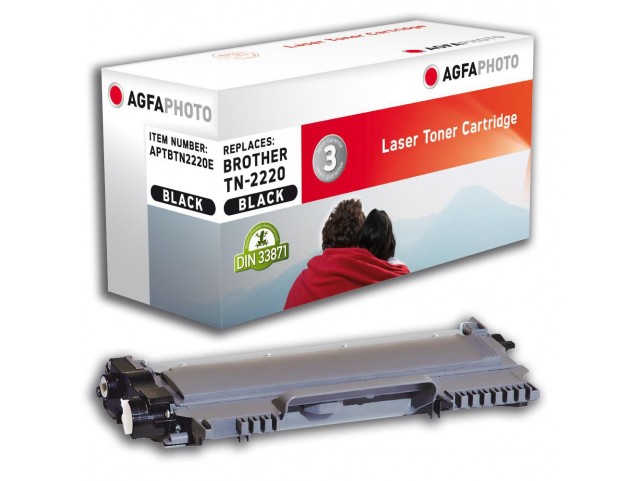 AgfaPhoto Toner BK, rpl TN-2220  Black, Pages 2.600