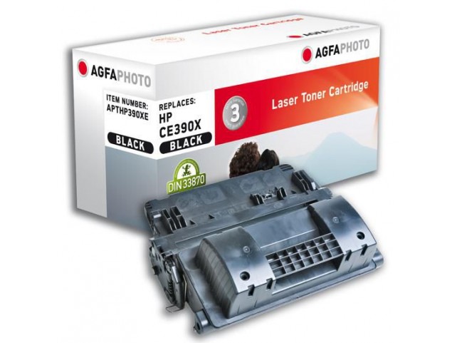 AgfaPhoto Toner BK, rpl CE390X  Black, Pages 24000