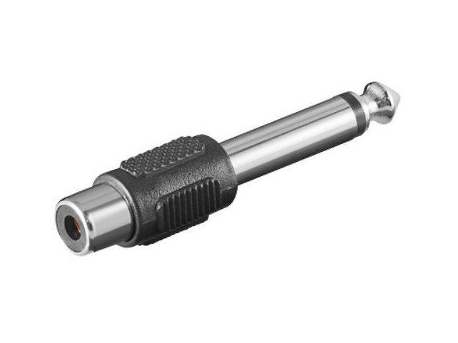 MicroConnect Adapter 6.3mm - RCA M-F  Mono