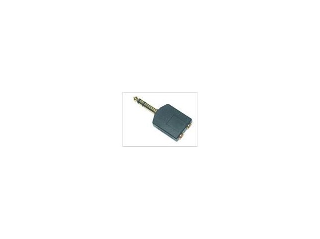 MicroConnect Adapter 6.3mm - 2X3.5mm M-F  Stereo