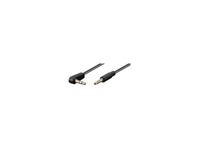 MicroConnect 3.5mm Minijack Cable 1m 90ø  3.5mm Minijack Cable