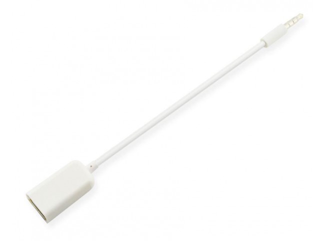 MicroConnect Adapter 3.5mm to USB A female  White Color, 20cm