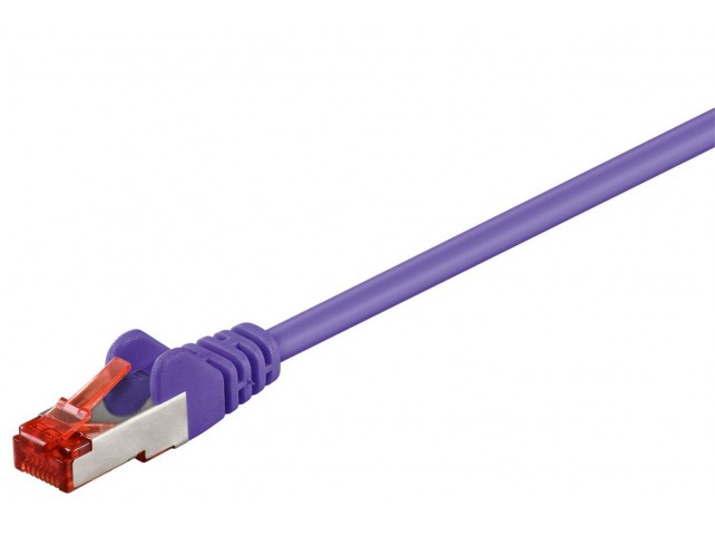 MicroConnect F/UTP CAT6 0.25m Purple PVC  Outer Shield : Foil screening