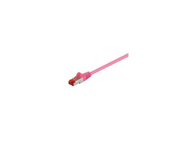 MicroConnect F/UTP CAT6 1.5m Pink PVC  Outer Shield : Foil screening
