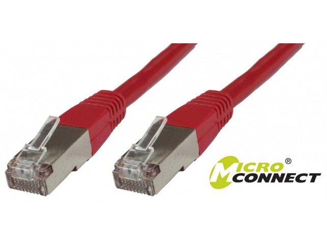 MicroConnect F/UTP CAT6 15m Red PVC  Outer Shield : Foil screening
