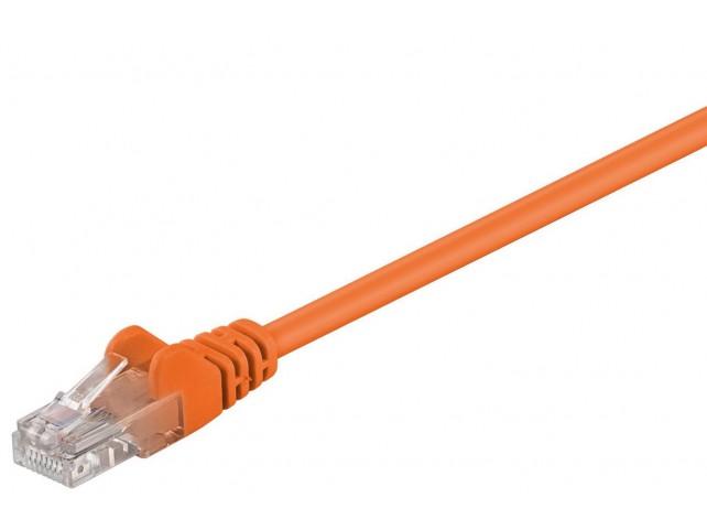 MicroConnect U/UTP CAT5e 0.25M Orange PVC  Unshielded Network Cable,