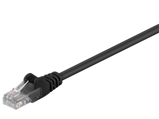 MicroConnect U/UTP CAT5e 0.5M Black PVC  Unshielded Network Cable,