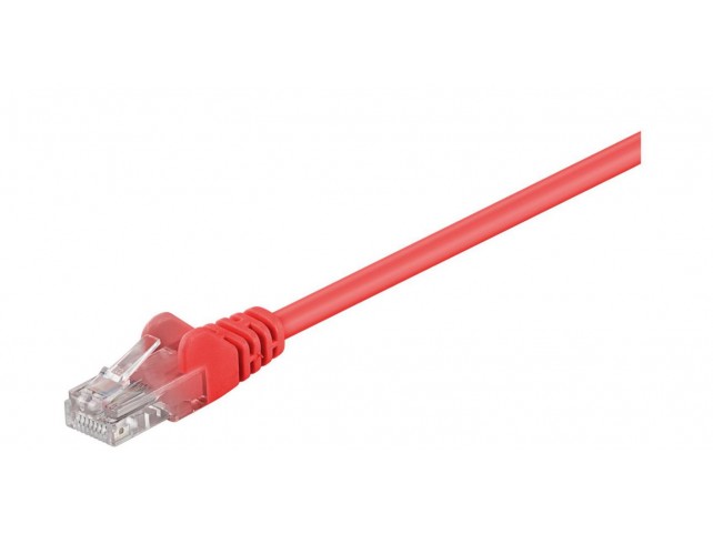 MicroConnect U/UTP CAT5e 1M Red PVC  Unshielded Network Cable,