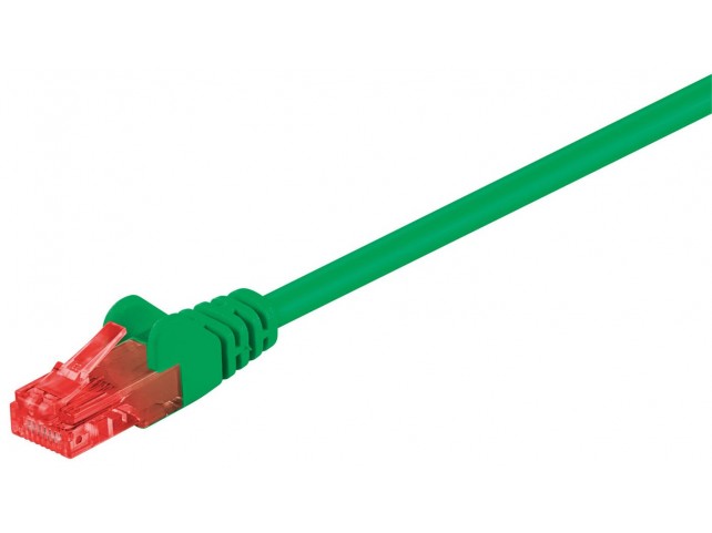 MicroConnect U/UTP CAT6 0.25M Green PVC  Unshielded Network Cable,