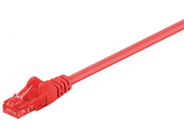 MicroConnect U/UTP CAT6 0.25M Red PVC  Unshielded Network Cable,