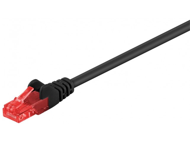 MicroConnect U/UTP CAT6 0.25M Black PVC  Unshielded Network Cable,