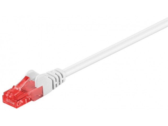 MicroConnect U/UTP CAT6 0.25M White PVC  Unshielded Network Cable,
