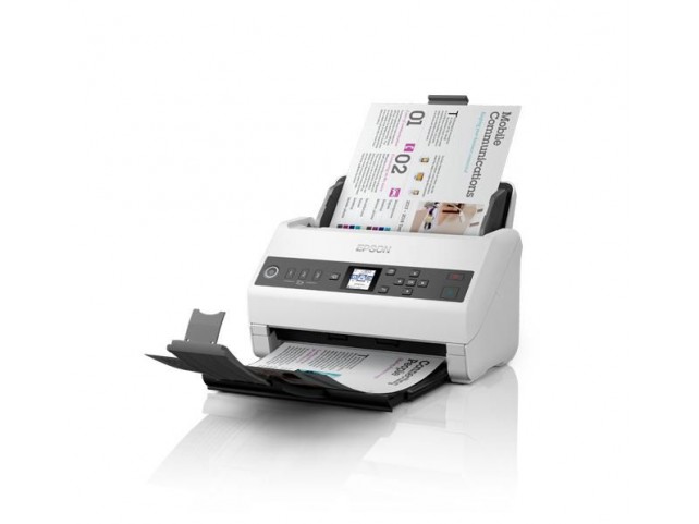 Epson Ds-730N Sheet-Fed Scanner 600  X 600 Dpi A4 Black, Grey