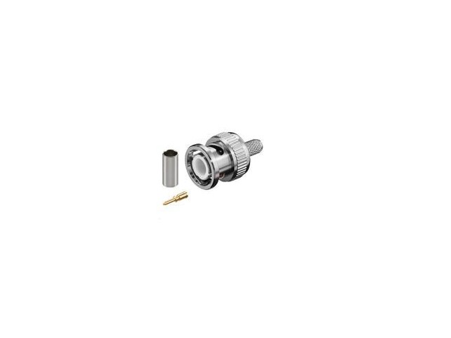 MicroConnect BNC crimp plug for RG59  cable with gold pin