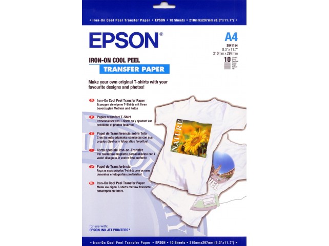 Epson A4 Iron On  T-Shirt Transfer  Iron-on-Transfer Paper - A4 -