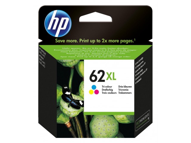 HP 62Xl High Yield Tri-Color  Original Ink Cartridge