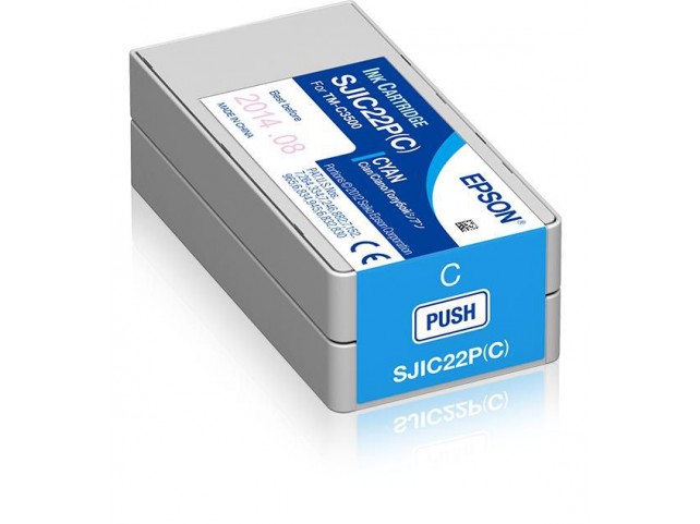 Epson Ink Cyan  SJIC22P(C): Ink cartridge for