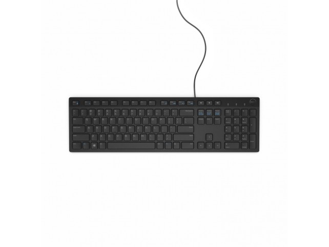 Dell Keyboard, External, USB,  German, 105 Keys, Black,