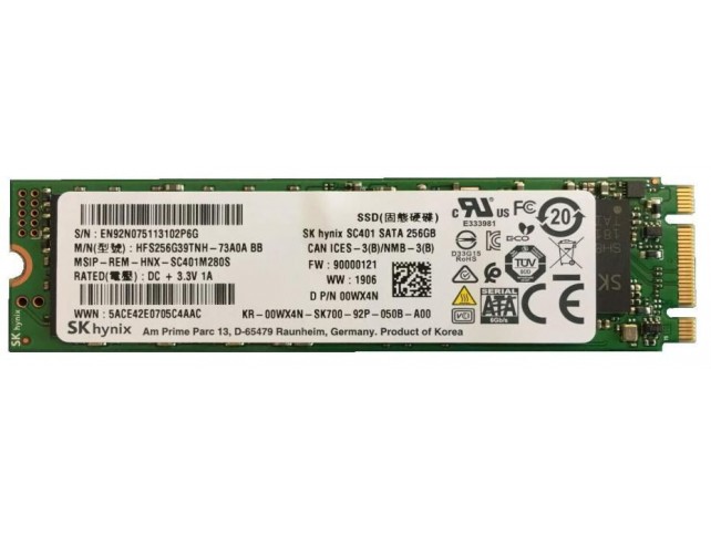 Dell SSDR 256G S3 80S3 LITEON CV5  0WX4N, 256 GB, 6 Gbit/s
