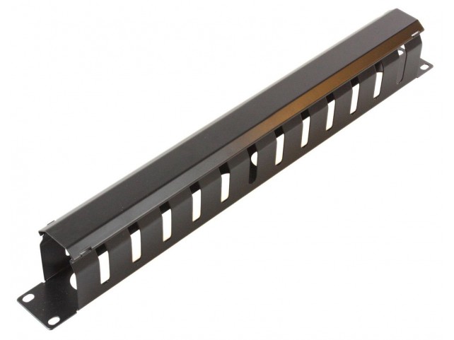 MicroConnect Cable Management 19" 1U  Metal Black