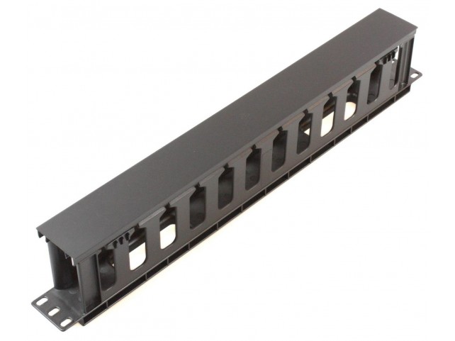 MicroConnect Cable Management 19" 1U  Full Plastic