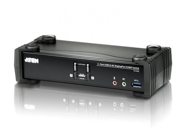 Aten 2-port KVMP Switch  2-Port USB 3.0 4K DisplayPort