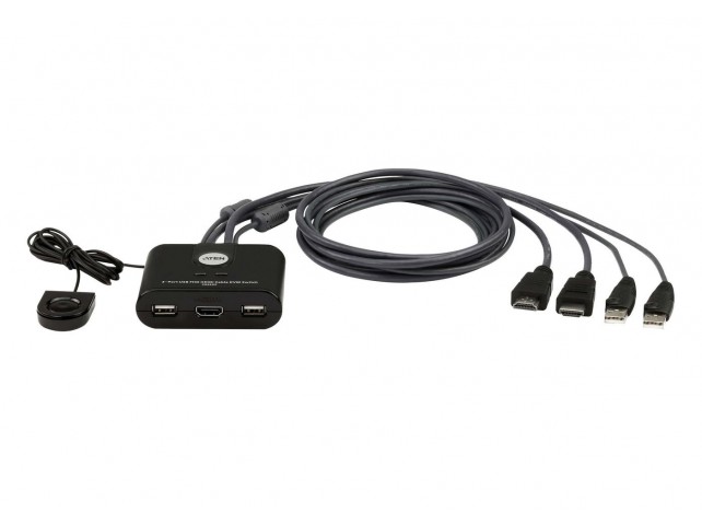 Aten 2-Port USB FHD HDMI Cable KVM  Switch