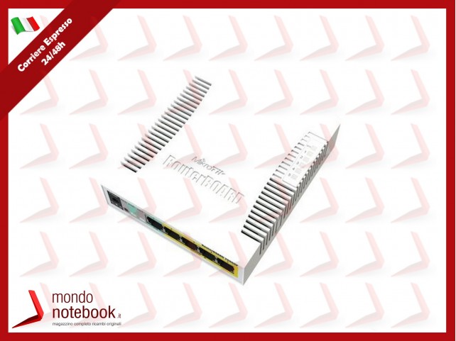 SWITCH MIKROTIK RouterBOARD 260GSP 5-port Gigabit smart switch with SFP cage, SwOS, plastic case, PS