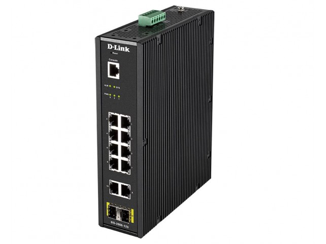 D-Link 12 Port L2 Industrial Smart  Managed Switch with 10 x