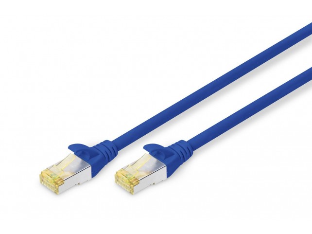 Digitus CAT 6A S-FTP patch cbl LSOH.  AWG 26/7. Length 0.5m. grey