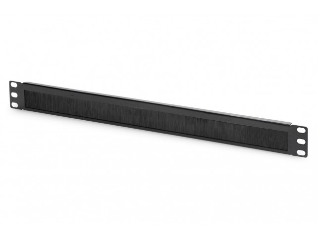 Digitus 1U cable brush management  panel open brush, color black