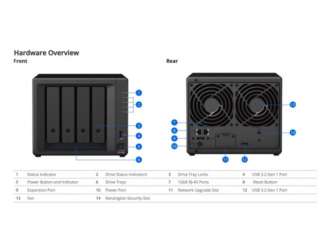Synology DiskStation, 4-BAY,  NAS/storage server Tower