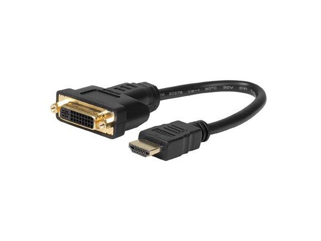 MicroConnect Adapter HDMI -  DVI M/F, 15CM  Black, HDMI to DVI (24+5)