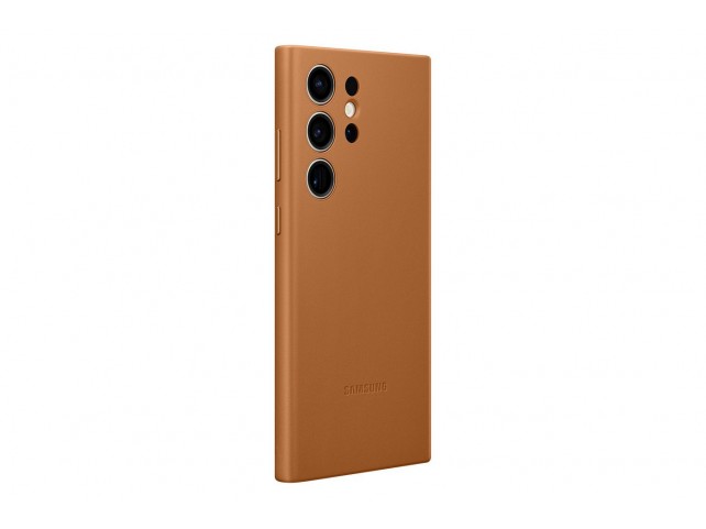Samsung Galaxy S23 Ultra Camel  Leather Cover