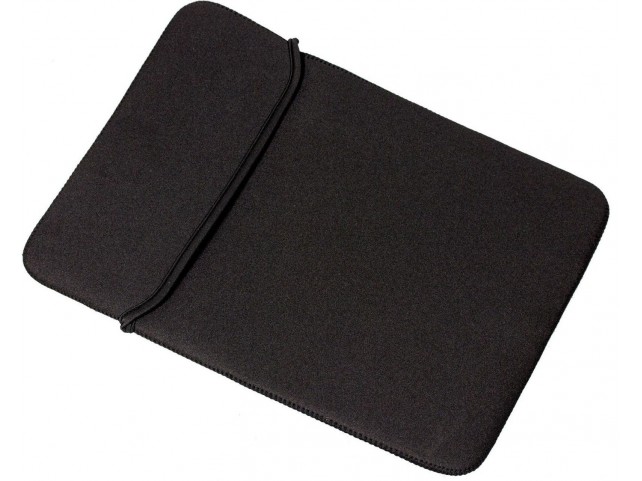 eSTUFF Pouch for 12.5" Notebooks  Black Neoprene  without zipper
