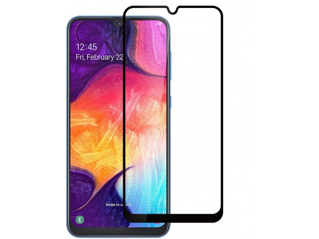 eSTUFF Samsung Galaxy A50  Black Full Cover, Full Glue