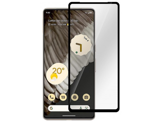 eSTUFF Google Pixel 7 Pro  Black Curved Edge, Edge Glue