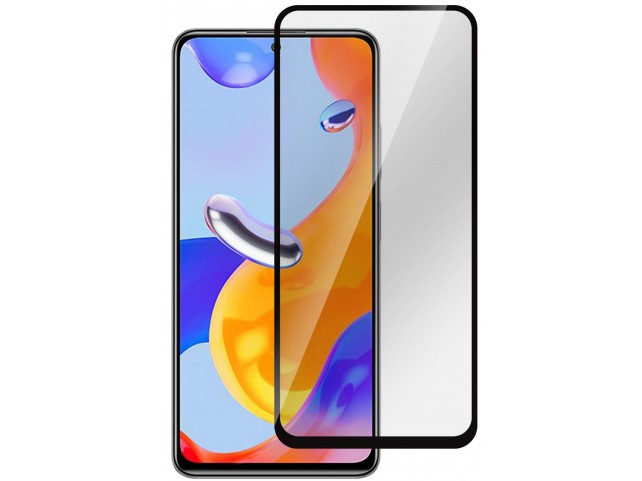 eSTUFF Xiaomi Redmi Note 10 Black  Full Cover, Full Glue Titan