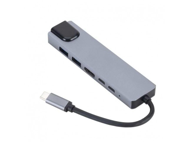eSTUFF USB-C 6-in-1 Mobile Hub  3.2 Gen 1 (3.1 Gen 1) Type-C,
