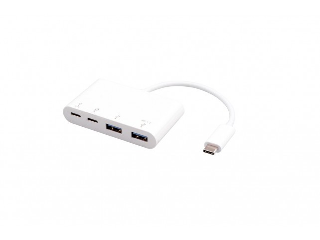 eSTUFF USB-C Hub  2 x USB-C 5 Gbps ports + 2 x