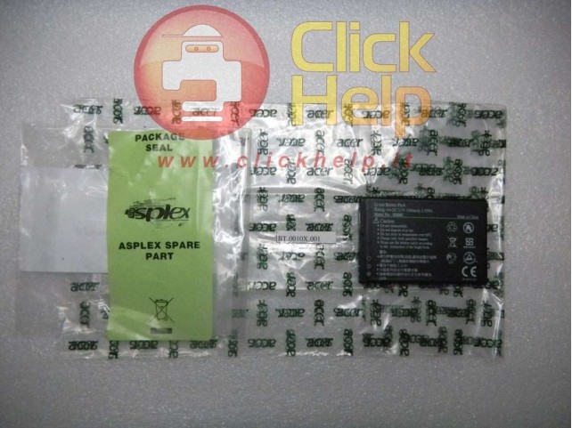 BATTERIA ACER BeTouch E110 Viewsonic V350, BT.0010X.001 HH08C 1500mAh