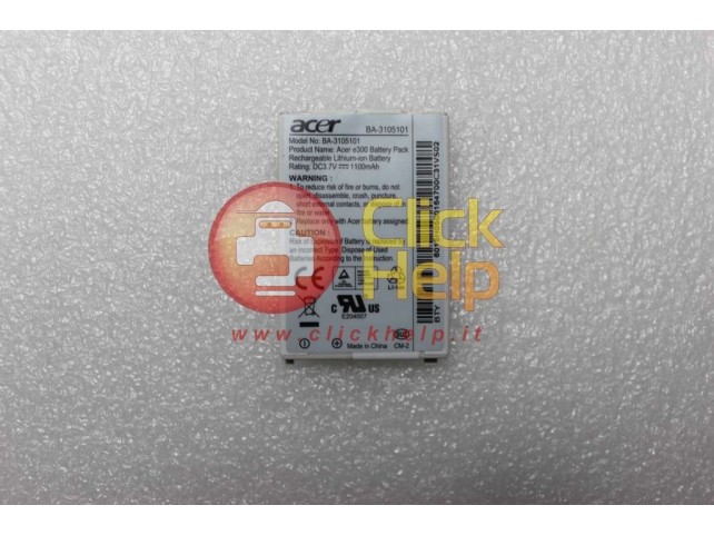 BATTERIA ACER Liquid Metal E310 1100mAh BAT-310 UF424261F E310 E320 E330 M310