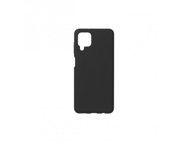 eSTUFF MADRID Samsung Galaxy A12  Silicone case Black silk