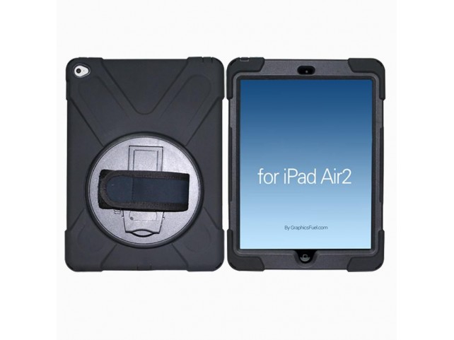 eSTUFF AUSTIN Defender Case iPad Air  2 9.7 with hand strap and
